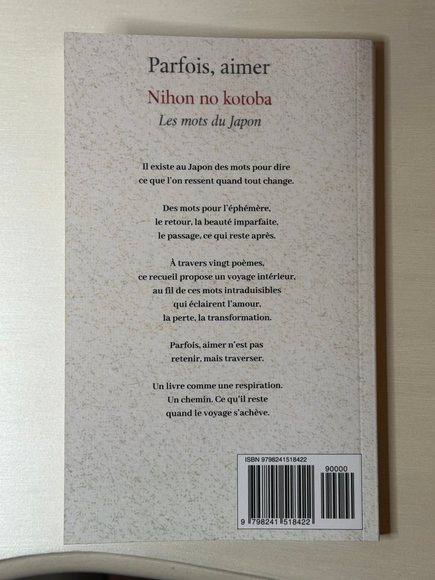 Extrait de Nihon no kotoba - Poésie contemplative inspirée du Japon par La Hardiesse