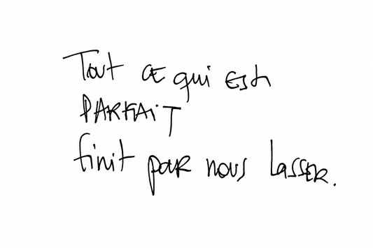 Nos imperfections — Diptyque manuscrit