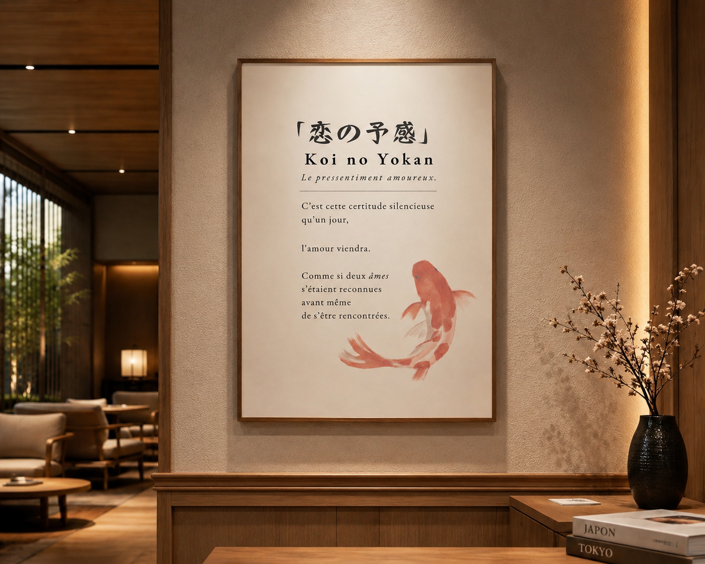 Koi no Yokan — Affiche poétique japonaise | Édition limitée