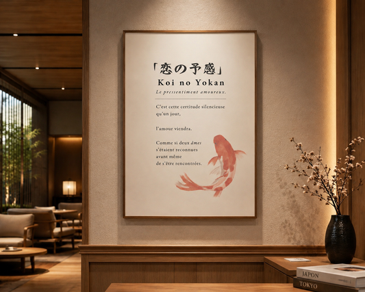 Koi no Yokan — Affiche poétique japonaise | Édition limitée