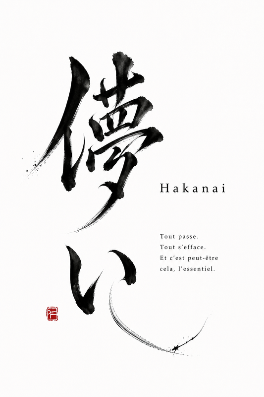 Hakanai 2 — Affiche poétique | Édition limitée