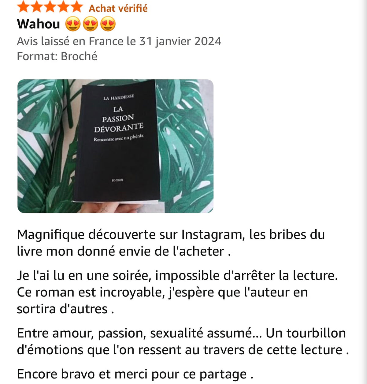 La Passion Dévorante — Rencontre avec un Phénix, roman